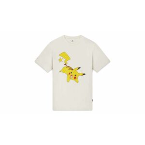 Converse x Pokémon Pikachu Crewneck T-Shirt M čierne 10023898-A01-M