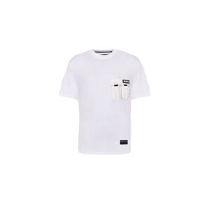 Caterpillar Multipocket T-Shirt White S biele 2511870-WIT-S