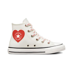 Converse Chuck Taylor All Star Crafted with Love High Top Little/Big Kids 31.5 biele A01604C-31.5