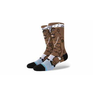 Stance Tupac Shakur Ressurected Crew Socks hnedé A545D21TUP-BLK