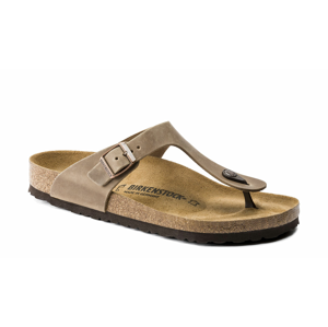 Birkenstock Gizeh NU Oiled Tabacco Brown Narrow Fit hnedé 943813