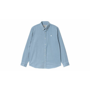 Carhartt WIP L/S Madison Fine Cord Shirt Frosted Blue XL modré I030580_0RO_XX-XL