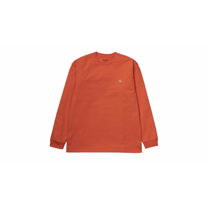 Carhartt WIP L/S Chase T-Shirt Pepper Gold oranžové 1026392_PE_90