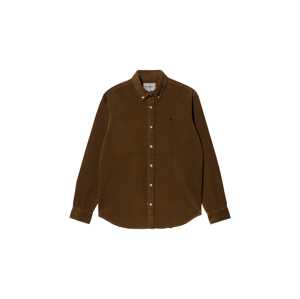 Carhartt WIP L/S Madison Cord Shirt Tawny / Black svetlohnedé I029958_0JA_XX