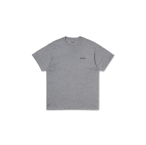 Carhartt WIP S/S Script Embroidery T-Shirt Grey Heather-L šedé I025778_V6_91-L