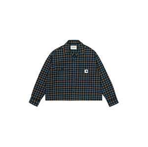 Carhartt WIP W L/S Baxter Shirt L modré I029473_0KP_XX-L