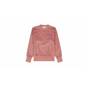 Champion Corduroy Small Script Logo Sweatshirt ružové 213690-PS123