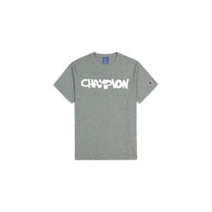 Champion Graffity Logo t-Shirt šedé 214347_S20_EM525