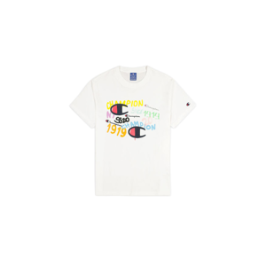 Champion Graffity Logo t-Shirt-XL biele 214347_S20_WW001-XL