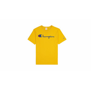 Champion Script Logo Crew Neck T-Shirt-L žlté 210972-YS001-L