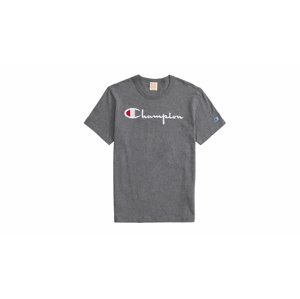 Champion Script Logo Crew Neck T-Shirt šedé 210972-F19-EM519 - vyskúšajte osobne v obchode