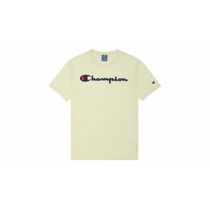 Champion Script Logo T-Shirt svetlohnedé 214194_S20_GS069