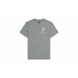Champion Street Sports Graphic T-Shirt Grey šedé 214346_S20_EM525 - vyskúšajte osobne v obchode