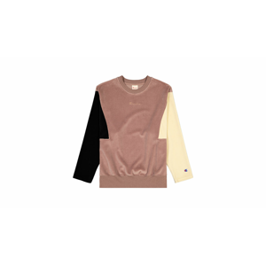 Champion Velour Colour Block Sweatshirt farebné 112242-MS019 - vyskúšajte osobne v obchode