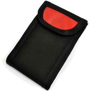Chrome welded smartphone pouch  One-size čierne AC-114-BKRD-One-size