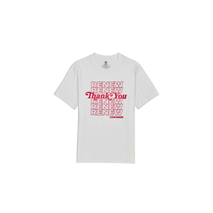 Converse Men´s Renew Graphic T-Shirt-M biele 10019649-A02-M