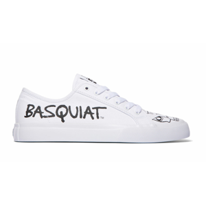 DC Shoes x Basquiat Manual Shoes-10 biele ADYS300688-WBI-10