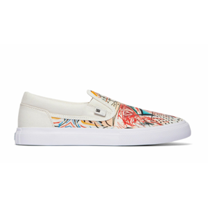 DC Shoes x Basquiat Manual Slip-on Shoes biele ADYS300689-WGF