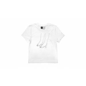 Dedicated T-shirt Mysen Heels White-S biele 16689-S
