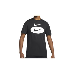 Nike Nsw Swoosh Oval T-Shirt M čierne DM6343-010-M