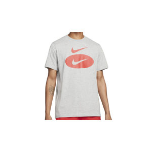Nike Nsw Swoosh Oval T-Shirt M šedé DM6343-063-M