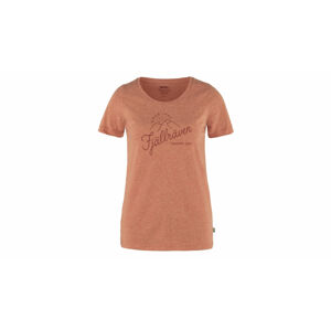 Fjällräven Sunrise T-Shirt W Rowan Red-Melange-M oranžové F83530-333-999-M