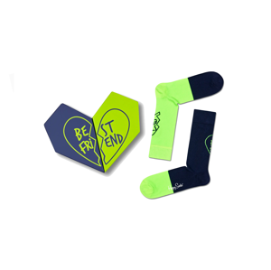 Happy Socks 2-Pack Bestie Socks Gift Set zelené XBES02-6500