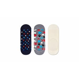 Happy Socks 3-Pack Dot Liner Sock farebné DOT18-6000 - vyskúšajte osobne v obchode