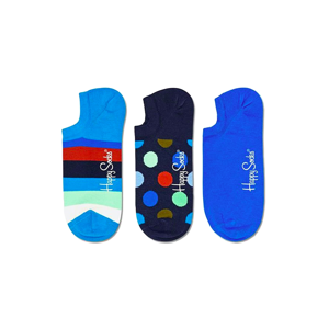 Happy Socks 3-Pack Stripe No Show Sock-S-M (36-40) modré STR39-6300-S-M (36-40)