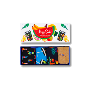 Happy Socks 4-Pack Healthy Lifestyle Socks Gift Set-M-L (41-46) farebné XHEL09-0200-M-L (41-46)