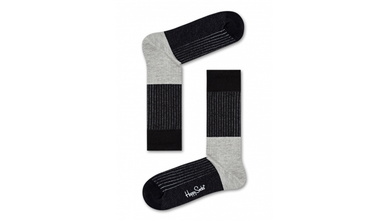 Happy Socks Block Rib Sock-4-7 farebné BLR01-9000-4-7