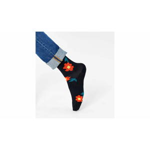 Happy Socks Pixle Flower 3/4 Crew Sock-S-M (36-40) čierne ATPIF14-9300-S-M (36-40)