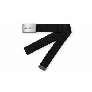 Carhartt WIP Clip Belt Chrome - Black-One size čierne I019176_8900-One-size