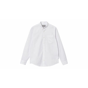Carhartt WIP L/S Button Down Pocket Shirt White L biele I022069_02_90-L