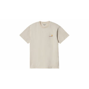 Carhartt WIP S/S American Script T-Shirt Natural S svetlohnedé I029956_05_XX-S