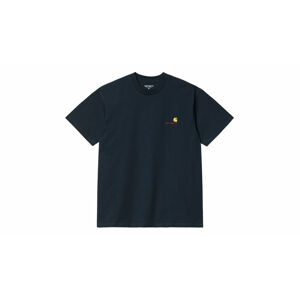 Carhartt WIP S/S American Script T-Shirt Mizar modré I029956_0NY_XX
