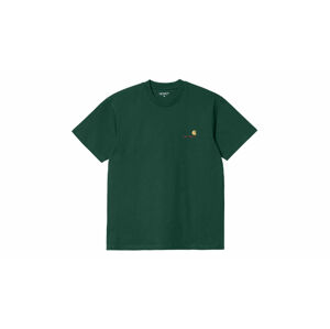 Carhartt WIP S/S American Script T-Shirt Hedge S zelené I029956_827_XX-S