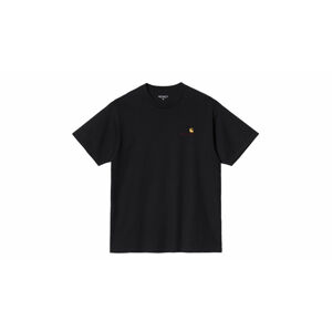 Carhartt WIP S/S American Script T-Shirt Black L čierne I029956_89_XX-L
