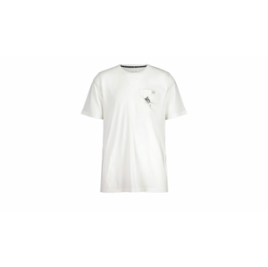 Maloja Feldsperling Vintage White T-shirt L biele 32506-1-8179-L