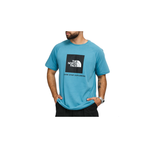 The North Face M Ss Rag Red Box Tee L tyrkysové NF0A3BQO4Y3-L