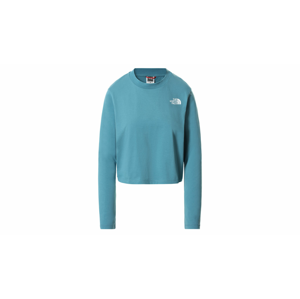 The North Face W Ls Crop Tee-L tyrkysové NF0A55814Y3-L