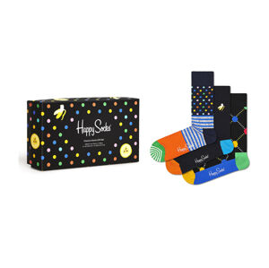 Happy Socks Classic Multi-color Gift Set 3 Pack čierne XCSG08-9300